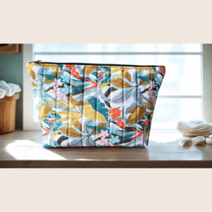 Trousse de toilette matelassée à réaliser en atelier couture Sab&Co