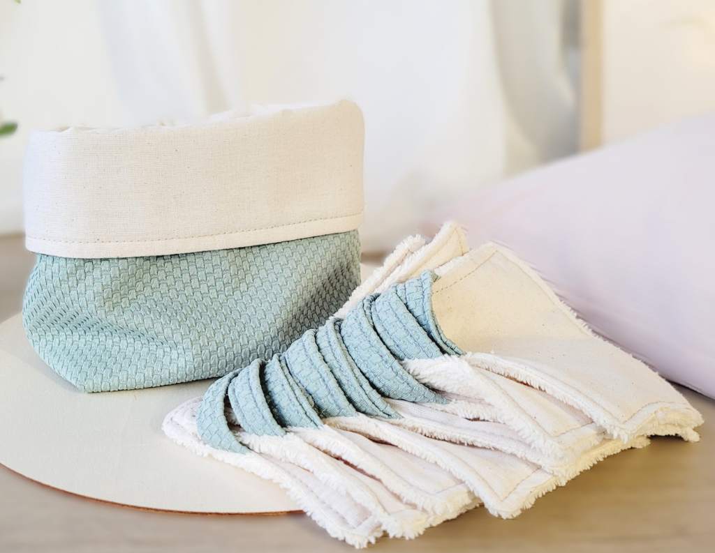 atelier couture de sac , panier et lingettes