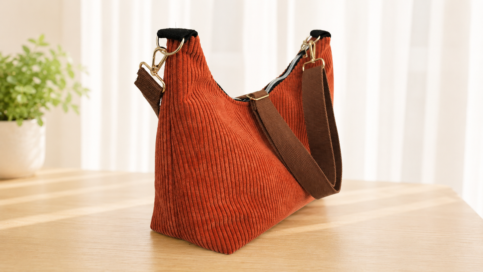 Kit couture sac hobo Alizée velours SABETCO