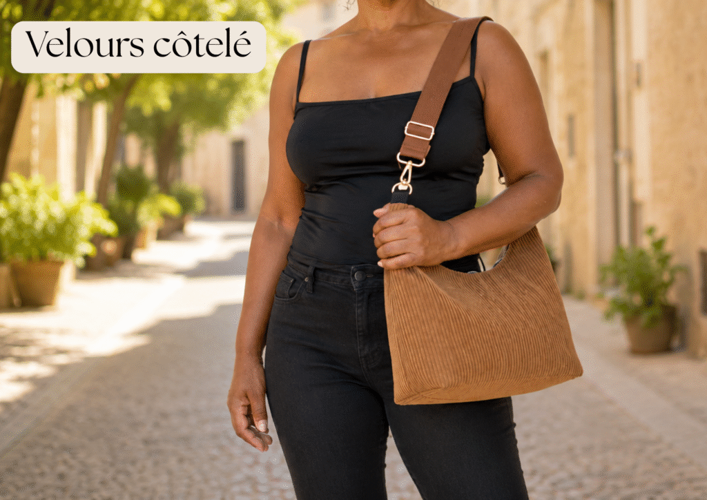 Kit couture sac hobo Alizée velours SABETCO
